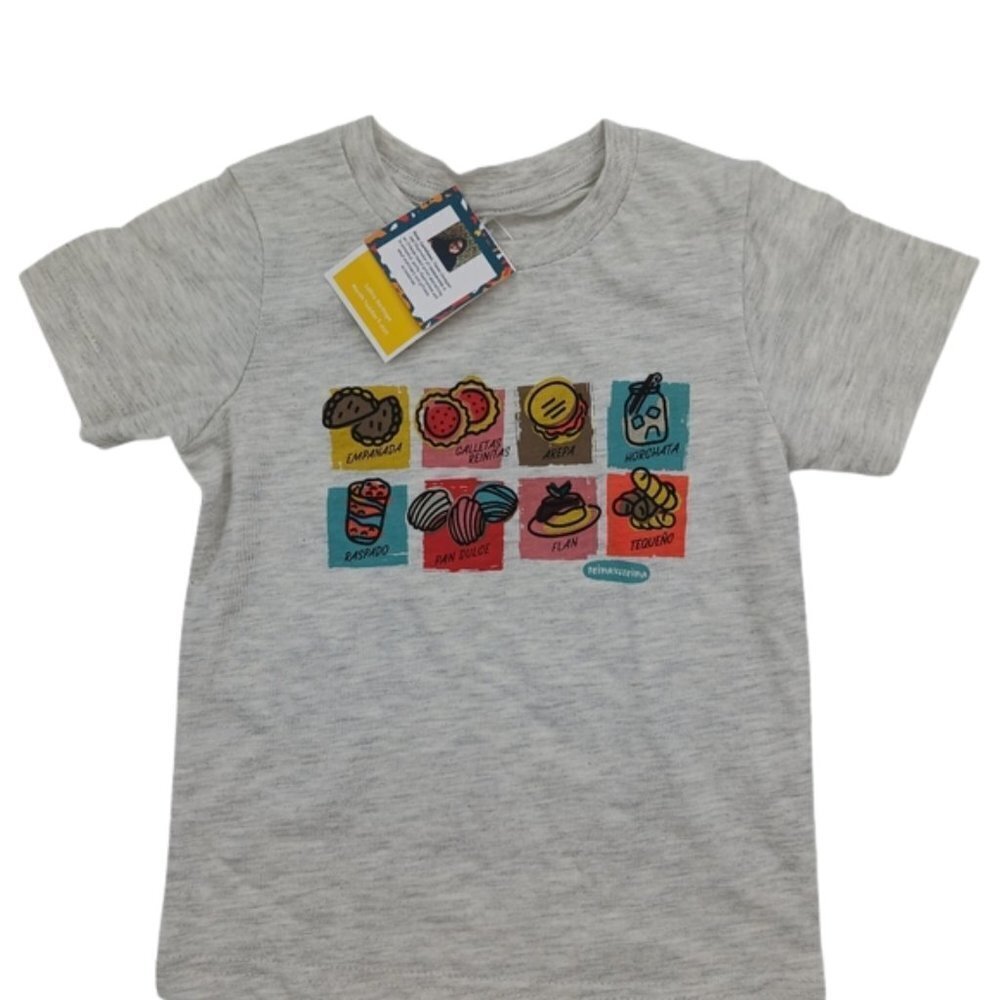 Well Worn Toddler 3T Food Graphic T Shirt Reina Reina Latino Snacks Tee